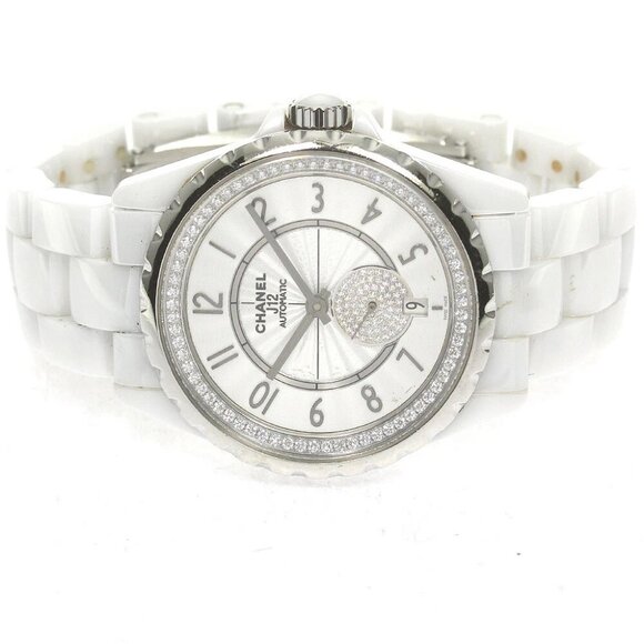 CHANEL J12 H3841 White ceramic date white Dial Automatic Boy's Watch_843575 main image 5